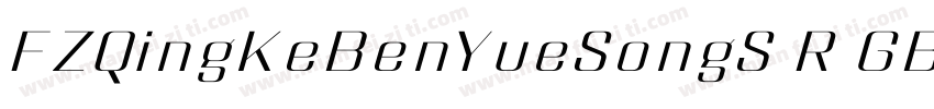 FZQingKeBenYueSongS R GB Regular字体转换